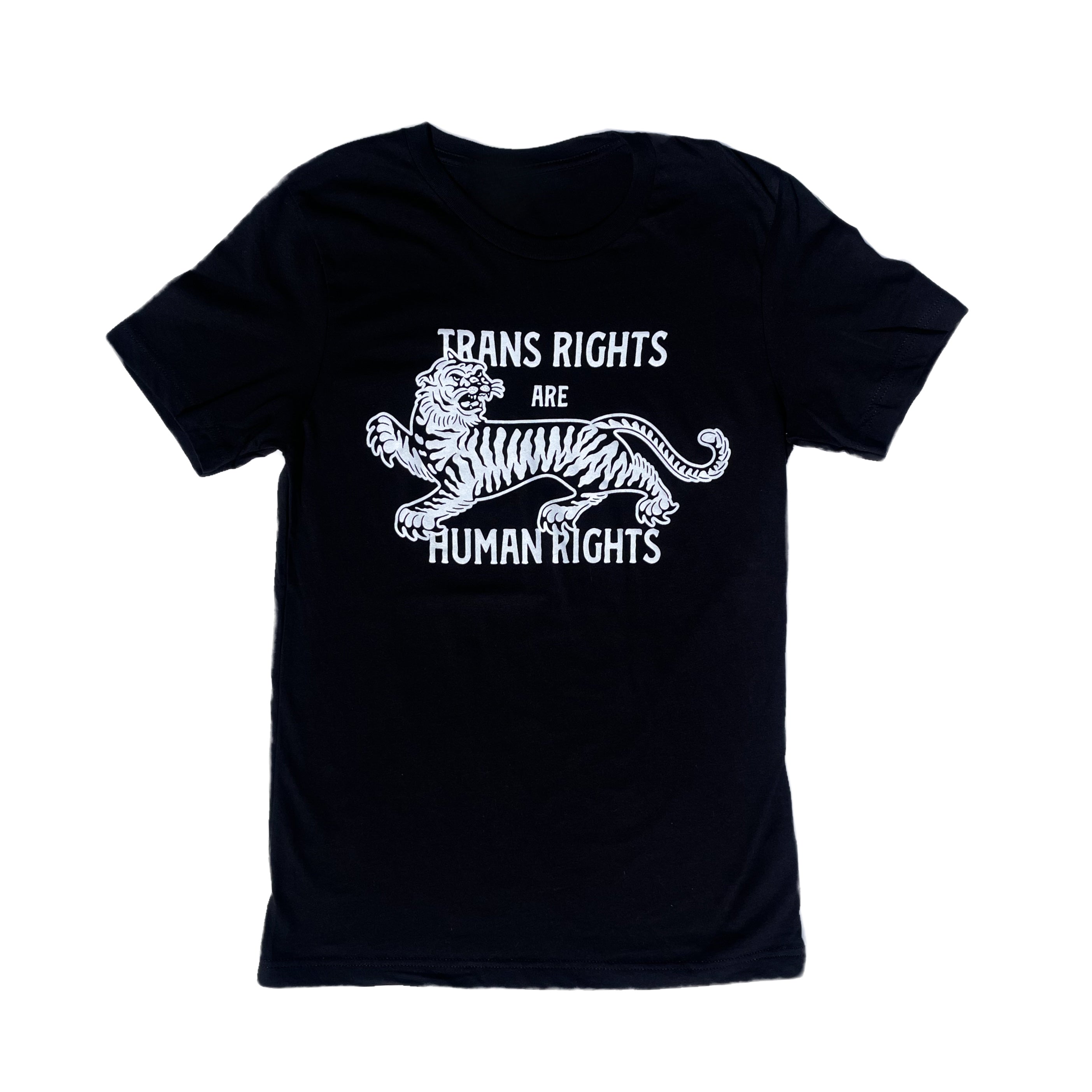 Trans Rights Are Human Rights Tee- Houndstooth