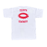 Mayhem Tee Red on White